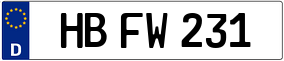 Truck License Plate